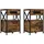 vidaXL Nachtschrank 2 pcs 40 x 31 x 60 cm Braun