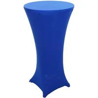 Mendler Stehtischhusse HWC-J30 Blau Ø 60 cm