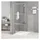 vidaXL Duschwand für Begehbare Dusche Silbern 80x195 cm ESG-Klarglas