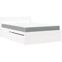 vidaXL Bett 120 x 200 cm Weiß