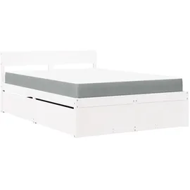 vidaXL Bett 120 x 200 cm Weiß