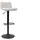 miliboo Barhocker 2er Set drehbar höhenverstellbar Stoff mit strukturiertem Samteffekt 360° Beige