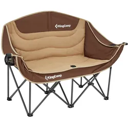 KINGCAMP Camping Sofa Duo Deluxe Doppel Lounge 2Personen Klapp Stuhl Couch 200kg