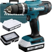 Makita HP488D011 Akku-Schlagbohrschrauber 18V 1.5Ah Li-Ion inkl. 2. Akku, inkl. Ladegerät, inkl. Ko