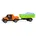 Set Truckies Pickup mit Anhänger und Segelboot 35 cm passend für alle Führerhaus zum Öffnen inkl Spielfigur ab 2 Jahren