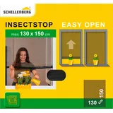 Schellenberg Fliegengitter Fenster Easy Open 130 x 150 cm Anthrazit