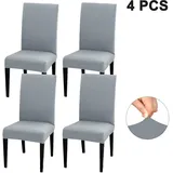 Set Mit 4 Stuhlhussen. Elastischer Sitz, Abnehmbar Und Waschbar. Kurze Stuhlhussen, Geeignet Für Restaurants, Hotels, Feierlichkeiten, Bankette, Hochzeiten Und Mehr.