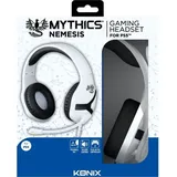 Konix Nemesis PS5 HEADSET Gaming Over Ear Headset kabelgebunden Stereo Schwarz/Weiß