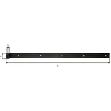 GAH Alberts Gah Ladenband B.40mm L.1160mm STA schwarz ku.-besch.ger.