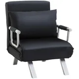Homcom Schlafsessel, 2-in-1 Schlafsofa mit Verstellbarer Rückenlehne