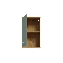 alasans Wandhängender Badezimmerschrank, VENOM grün/Artisan-Eiche - Grün/Braun