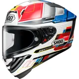 Shoei X-SPR Pro Proxy, Integralhelm - Weiß/Rot/Blau/Grau - M