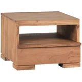 Wohnling Nachttisch Massivholz akazie 40,0 x 40,0 x 30,0 cm