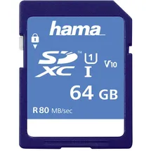 Hama SDXC 64GB Class 10 80MB/s UHS-I