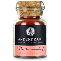 Ankerkraut Paprika rosenscharf, Gewürz Allrounder zum Kochen, rot, Fleisch Gemüse Kartoffeln lecker würzen, Universal Gewürze für die Küche, Premium Qualität, 60 g im Korkenglas