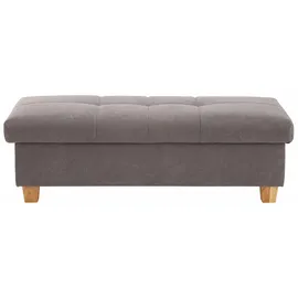 Home Affaire Hocker Lyla mit Stauraum 131 x 42 x 61 cm Grau