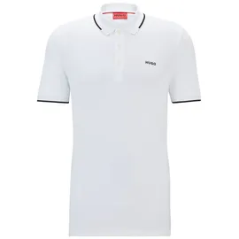Hugo Dinoso Kurzarm-poloshirt White M