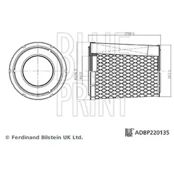 Blue Print Luftfilter [Hersteller-Nr. ADBP220135]