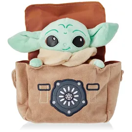 Simba Disney Star Wars Mandalorian Grogu mit Tasche, 25cm,