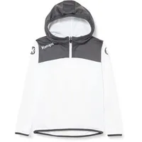 Kempa Emotion 2.0 Quarter Zip Hoodie weiß/anthrazit 164