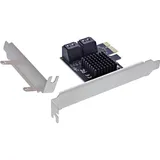 InLine Schnittstellenkarte, 4x SATA 6Gb/s, PCIe 2.0, Hot Swap, NCQ