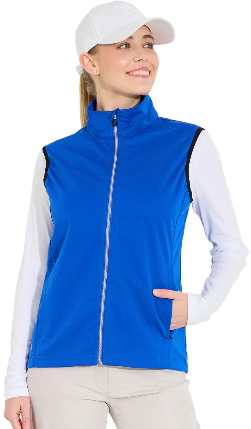 Abacus Weste Lytham Softshell, blau