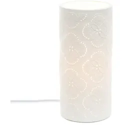 Lampe Imany - Weiß Rund Porzellan Amadeus 11x11 cm