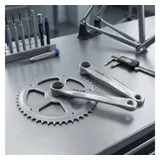 Mijnen Pieper Kettenradgarnitur Alu 170mm, 44 Zähne, 4-Kant