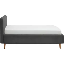 Meise Möbel Polsterbett Mattis 120 x 200 cm Cord Grau Anthrazit