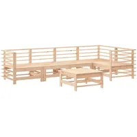 vidaXL 6-tlg. Garten-Lounge-Set Massivholz Kiefer