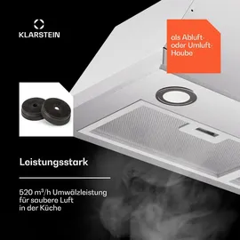 Klarstein Dunstabzugshaube 72,5 cm Silber