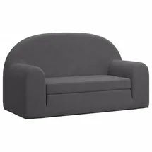 vidaXL Schlafsofa 2-Sitzer grau 2-in-1 mit Schlaffunktion