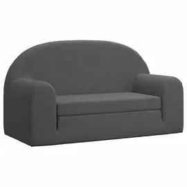 vidaXL Schlafsofa 2-Sitzer grau 2-in-1 mit Schlaffunktion
