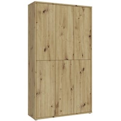 FORTE Garderobenschrank Alice Springs Holzoptik Braun Eiche