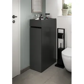 WELLTIME FALAS Anbauregal 29 x 60 x 101 cm Schwarz