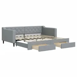 vidaXL Tagesbett 90 x 190 cm Silber