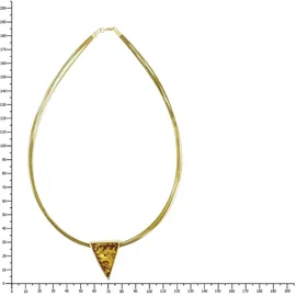 Ostsee-Schmuck Gleiter-Classic 29x22 mm Gold 333/Bernstein