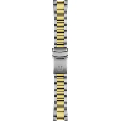 Tissot Edelstahl Metall Seastar 660/1000 Zweifarbiges Uhrenmetallband (grau/gelb) T605049461 - Grey/Golden,Zweifarbig