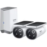 Baseus S1 Pro Outdoor Dual 3K 2-Cam Kit S0TX002131 IP-Überwachungskamera-Set 2er Set 2304 x 1296 Pixel