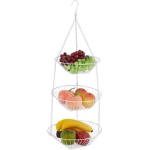 Relaxdays Obstkorb in weiß