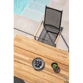 Niehoff Noah Stativprofil anthrazit - 200 x 95 cm Teak gebürstet