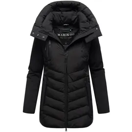 Marikoo Damen, Winterjacke (XS-3XL) - Softshell, mit abnehmbarer Kapuze und figurbetonter Passform