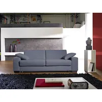 Bali Schlafsofa "Norwalk" Sofas Gr. 140cm x 200cm, Struktur fein, Ergoflex Lattenrost-Gelformmatratze ca. 20cm Höhe, grau Dauerschlaffunktion, mit Unterfederung Lattenrost und Matratze