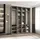 abiks möbel Drehtürenschrank COMO 190 x 245,5 x 40 cm Gold