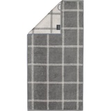 CAWÖ Luxury Home Two-Tone Grafik 604 Handtuch 50 x 100 cm schiefer