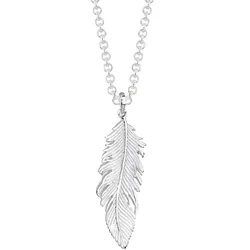 Elli Halskette Feder Bohemian Beach 925 Silber 80 Damen 