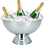 muchome XXL Champagnerschale aus Edelstahl ⌀40cm Sektkühler Schale Getränke Champagner Wein Sekt Kühler