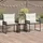 vidaXL Gartenlounge Set 7-tlg. Schwarz