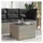 vidaXL Gartentisch mit Glasplatte 72,9 x 57,3 x 37 cm Grau