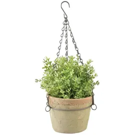 Esschert Design Blumenampel Terracotta L 16,3 x 16,9 x 12 cm